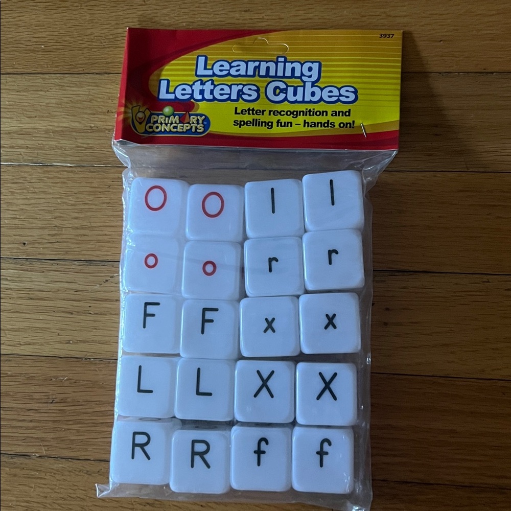NEW Primary Concepts Letter Cubes 3937 Homeschool